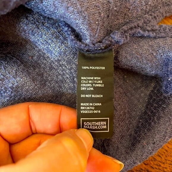 Southern Marsh Appalachian Pile Sherpa Pullover Sweater Size S 1/4 Zip Fleece - Picture 7 of 8